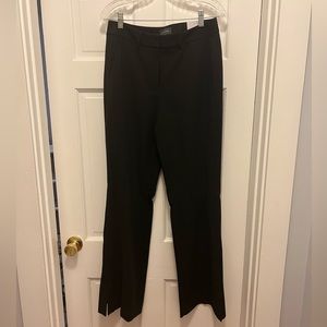 White House Black Market Black ‘The Flare’ Pants w Button Hem - Size 8R